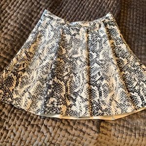 Abercrombie & Fitch snake skin print skirt
